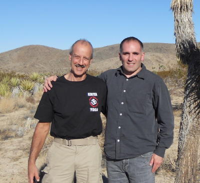 A picture of Tony and Swami at the Yoga Alliance in CA 2013.