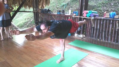 A picture of Tony at the Costa Rica Kriya Yoga Spiritual Advance Asana Class 2015.